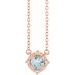 Birthstone Halo-Style Necklace