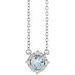 Birthstone Halo-Style Necklace