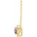 Birthstone Halo-Style Necklace