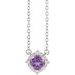 Birthstone Halo-Style Necklace
