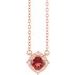 Birthstone Halo-Style Necklace