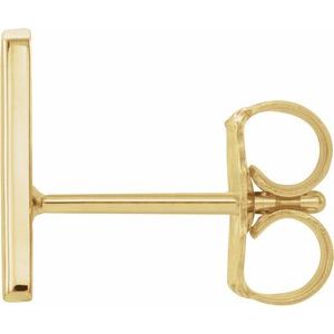 Single Initial Earring