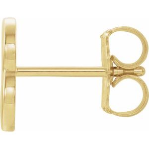 Single Initial Earring