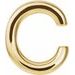 Single Initial Earring