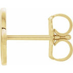 Single Initial Earring