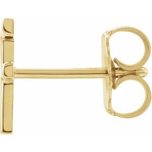 Single Initial Earring