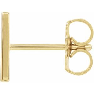 Single Initial Earring