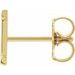 Single Initial Earring