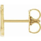 Single Initial Earring