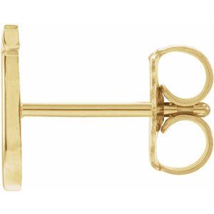 Single Initial Earring