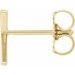 Single Initial Earring