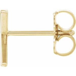 Single Initial Earring