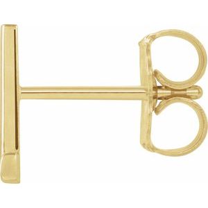 Single Initial Earring