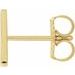 Single Initial Earring