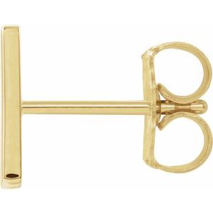 Single Initial Earring
