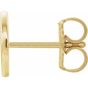 Single Initial Earring