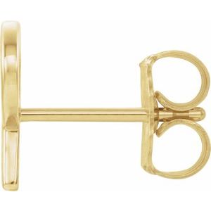 Single Initial Earring