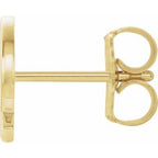 Single Initial Earring