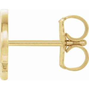 Single Initial Earring