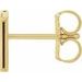 Single Initial Earring