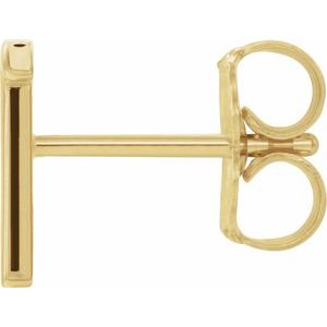Single Initial Earring