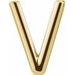 Single Initial Earring