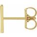 Single Initial Earring