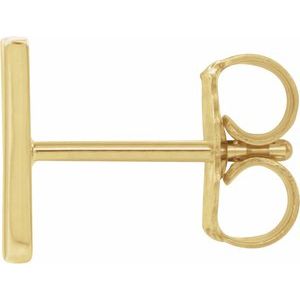 Single Initial Earring