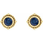 Beaded Halo-Style Stud Earrings