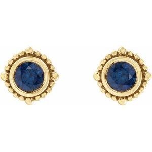 Beaded Halo-Style Stud Earrings