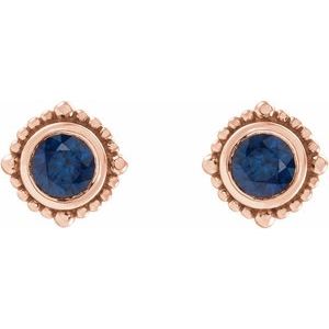 Beaded Halo-Style Stud Earrings