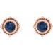 Beaded Halo-Style Stud Earrings