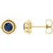 Beaded Halo-Style Stud Earrings