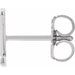 Single Initial Earring