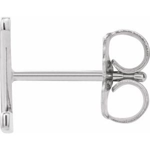 Single Initial Earring