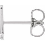 Single Initial Earring