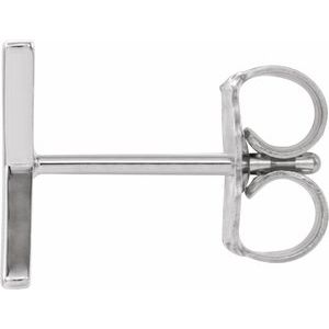 Single Initial Earring