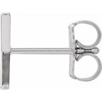 Single Initial Earring