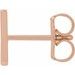 Single Initial Earring