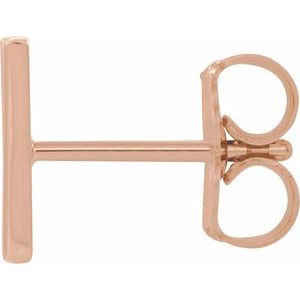 Single Initial Earring