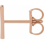 Single Initial Earring