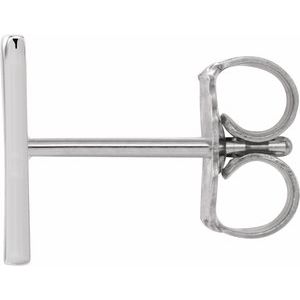 Single Initial Earring