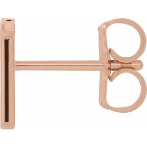 Single Initial Earring