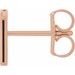 Single Initial Earring