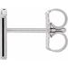 Single Initial Earring