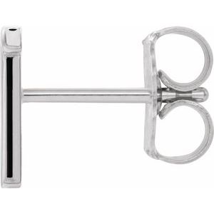 Single Initial Earring