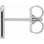 Single Initial Earring