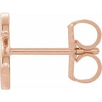 Single Initial Earring