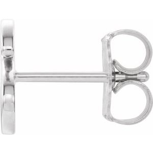 Single Initial Earring