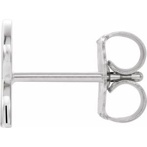 Single Initial Earring